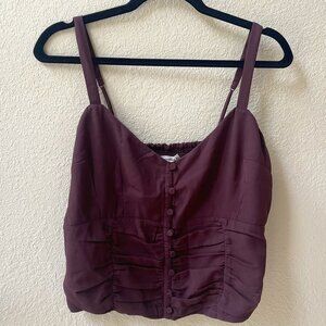 Abercrombie & Fitch, size L, maroon cropped tank, NWT